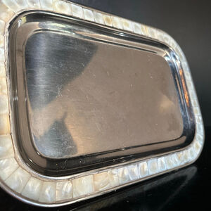 ATH Innovation Silver & White Mother of Pearl Vanity Tray